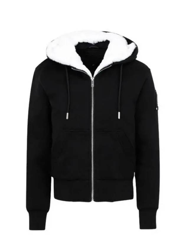 Classic Bunny Zip Up Hoodie Black - MOOSE KNUCKLES - BALAAN 3