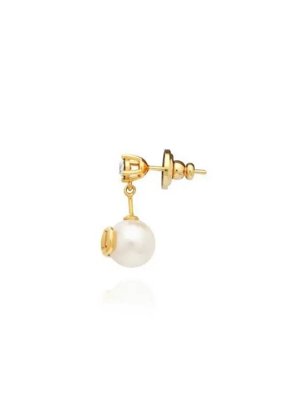 Valentino 5W2J0W80 HJY Y49 J0W80 Garavani V logo crystal pearl earrings - RED VALENTINO - BALAAN 3