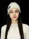 Logo Beige Beanie - DAMAGE MNEMONIC - BALAAN 1