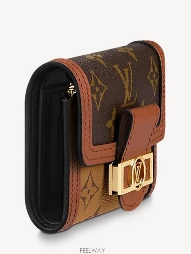 Monogram Dauphine Compact Half Wallet Brown - LOUIS VUITTON - BALAAN 3