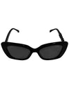 Lettering Cat Eye Sunglasses CH5422B C501T8 A71353 Black Logo - CHANEL - BALAAN 3