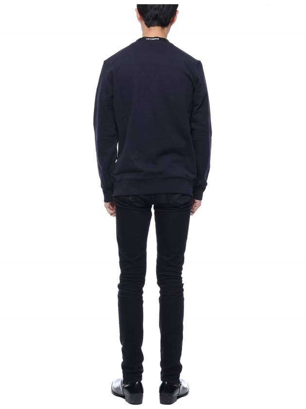 Diagonal Raised Fleece Sweatshirt Navy - CP COMPANY - BALAAN 6