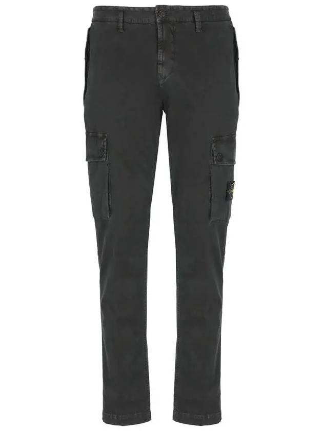 Compass Badge Cargo Straight Pants Black - STONE ISLAND - BALAAN 2