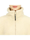 High Neck Fleece Zip-Up Jacket Ivory - PARAJUMPERS - BALAAN 8