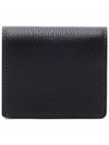 TB Grainy Leather Half Wallet Black - BURBERRY - BALAAN 5