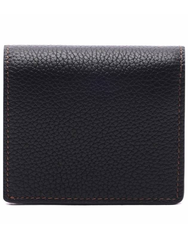 TB Grainy Leather Half Wallet Black - BURBERRY - BALAAN 5