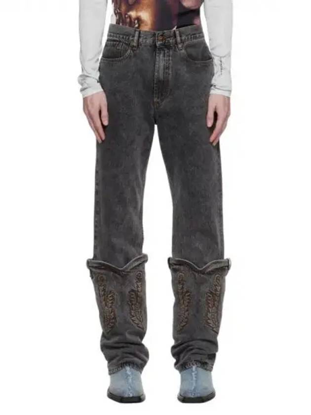 Y PROJECT Cowboy Cuff Straight Denim 271279 - Y/PROJECT - BALAAN 1