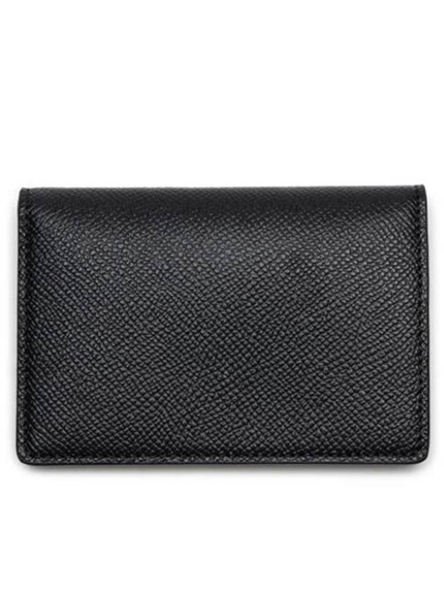 Stitched Bi-Fold Leather Card Wallet Black - MAISON MARGIELA - BALAAN 6