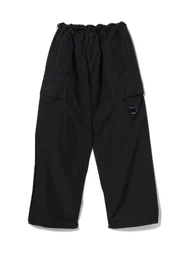 Flatt Nylon Oversized Cargo Straight Pants Black - CP COMPANY - BALAAN 3