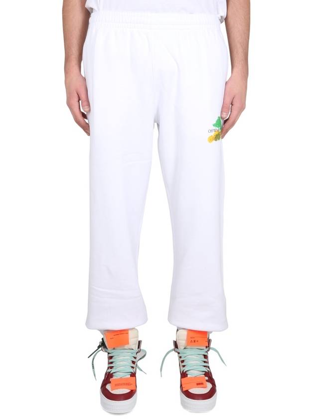 Men's Brush Arrow Track Pants White - OFF WHITE - BALAAN 2