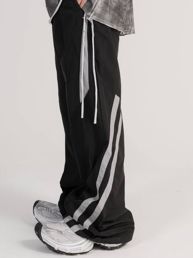 Hybrid Denim Track Pants Black - FLAVORISM - BALAAN 4