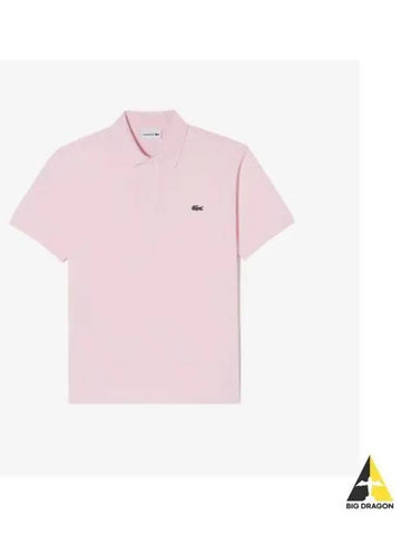 Men s French Regular Fit Basic Short Sleeve Polo Light Pink - LACOSTE - BALAAN 1