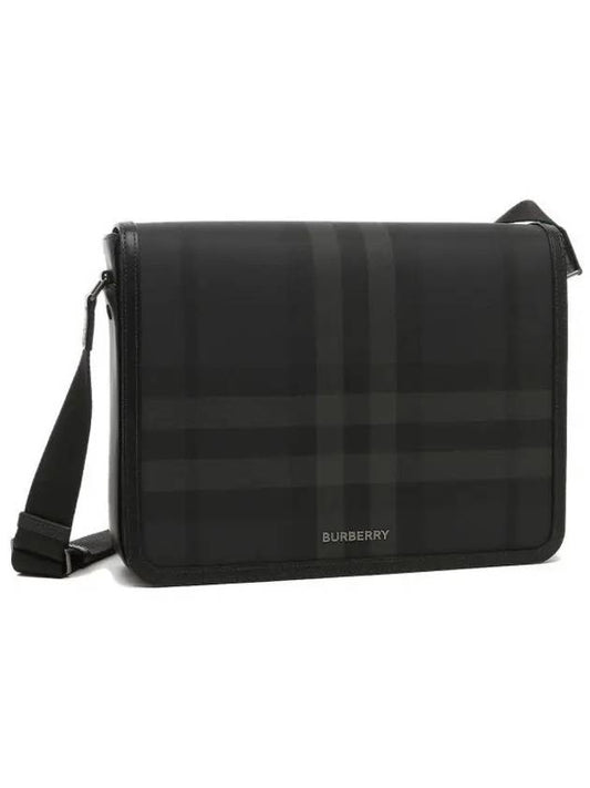 Check Logo Messenger Bag Grey - BURBERRY - BALAAN 2