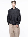 Men s W243SH02NYM Oversized String Denim Shirt Navy Indigo - CHANCE'S NOI - BALAAN 1