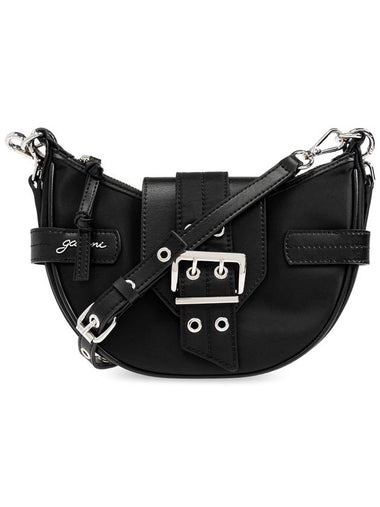 Ganni Shoulder Bag With Logo, Women's, Black - GANNI - BALAAN 1