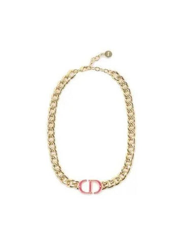 Montaigne CD logo necklace gold N1668MTGPL - DIOR - BALAAN 1