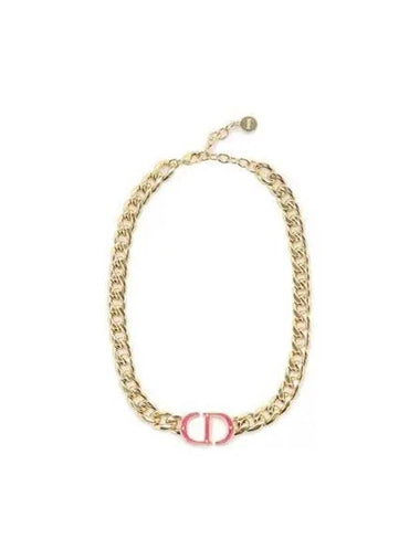 Montaigne CD logo necklace gold N1668MTGPL - DIOR - BALAAN 1