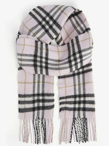 Classic Check Cashmere Scarf Pink - BURBERRY - BALAAN 1