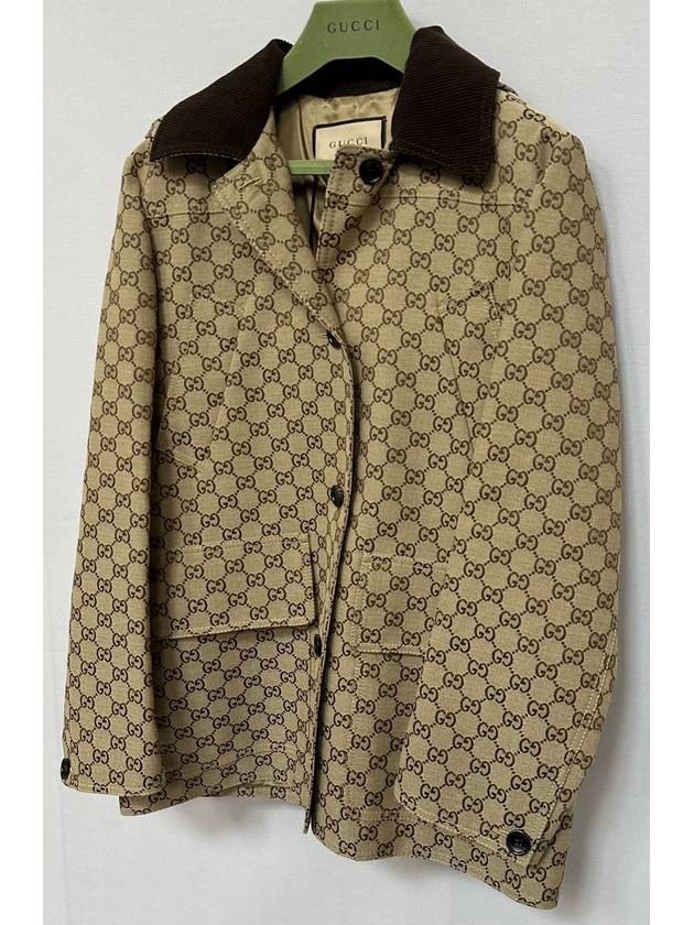 GG cotton blend canvas coat 42 - GUCCI - BALAAN 3