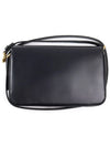 Le Maillon Smooth Leather Satchel Shoulder Bag Black - SAINT LAURENT - BALAAN 3