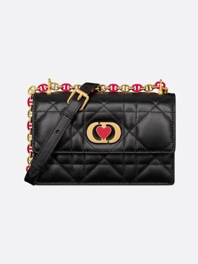 Amour Miss Caro Macrocannage Mini Cross Bag Black - DIOR - BALAAN 2