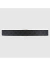 Men's Interlocking G Detail Belt Black - GUCCI - BALAAN 3