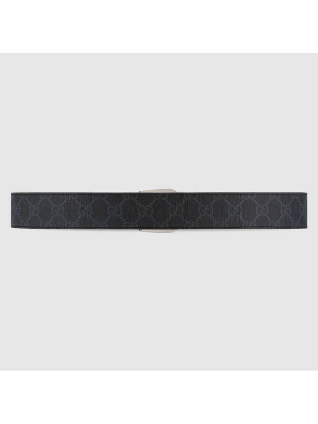 Men's Interlocking G Detail Belt Black - GUCCI - BALAAN 3