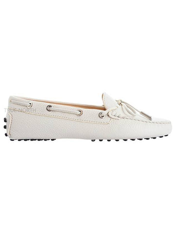 Women's Gommino Driving Shoes White - TOD'S - BALAAN 1