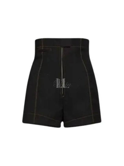 Le Short Areia High Waisted Mini Shorts Black - JACQUEMUS - BALAAN 2