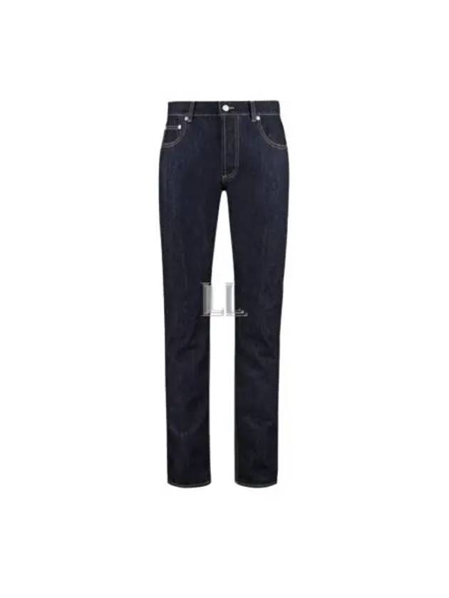 Denim Straight Jeans Blue - ALEXANDER MCQUEEN - BALAAN 2