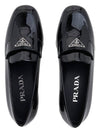 Brushed Patent Leather Loafers Black - PRADA - BALAAN 7