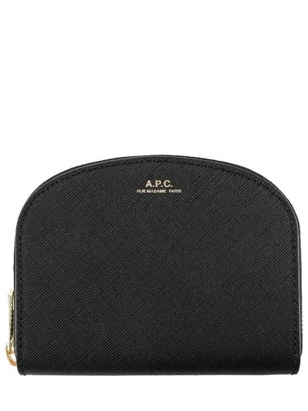 Half Moon Demi Lune Compact Half Wallet Black - A.P.C. - BALAAN 2