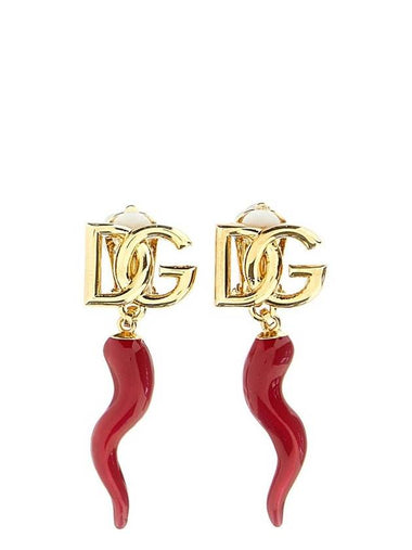 Dolce & Gabbana Creole Earring With Croissant - DOLCE&GABBANA - BALAAN 1