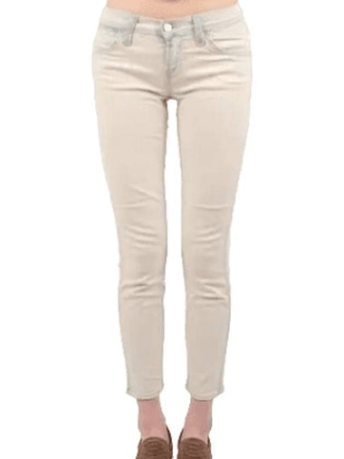 Low rise crop Allegra skinny jeans beige - J BRAND - BALAAN 1