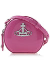 Silver Logo Shiny Mini Round Cross Bag Pink - VIVIENNE WESTWOOD - BALAAN 2