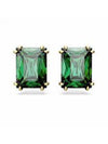 Matrix Stud Earrings Gold Green - SWAROVSKI - BALAAN 1