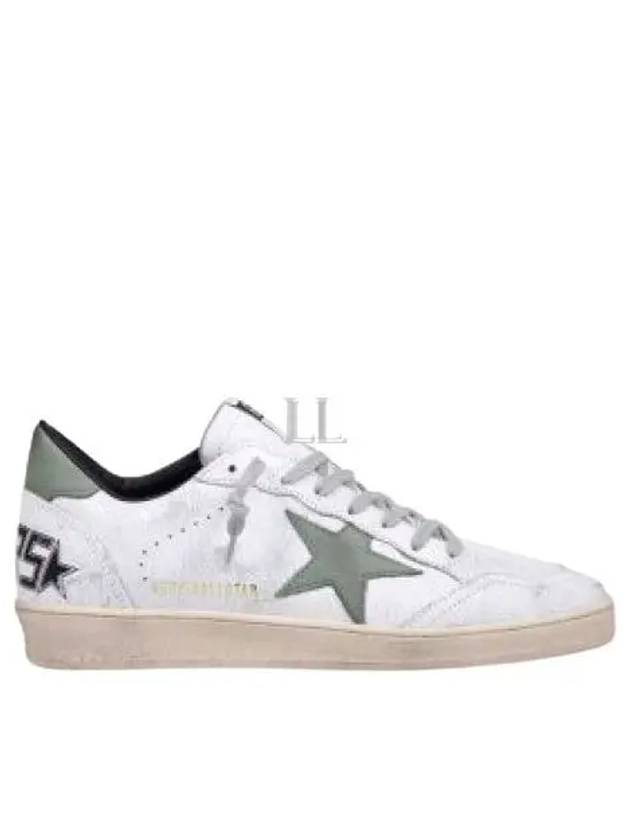 Ballstar Low-Top Sneakers Green White - GOLDEN GOOSE - BALAAN 2