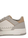 Logo Patch Leather Low Top Sneakers Grey - BRUNELLO CUCINELLI - BALAAN 8