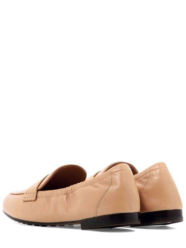 Ballet Double T Napa Leather Loafers Beige - TORY BURCH - BALAAN 3