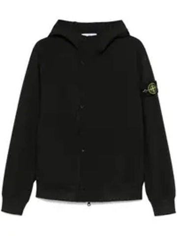 Light Soft Shell Zip-Up Hoodie Black - STONE ISLAND - BALAAN 1