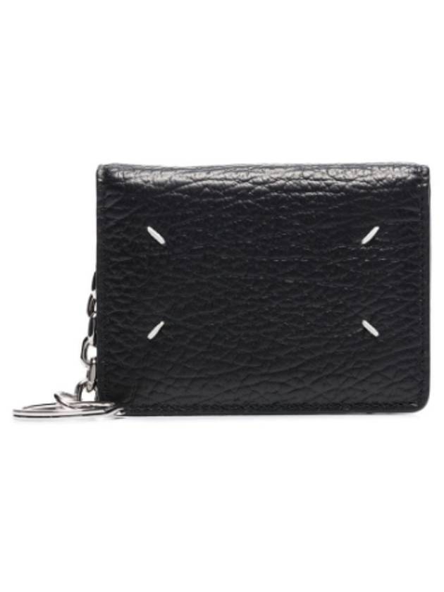 4 Stitch Keyring Card Wallet Black - MAISON MARGIELA - BALAAN 2