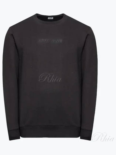 Embroidered Logo Cotton Sweatshirt Black - CP COMPANY - BALAAN 2