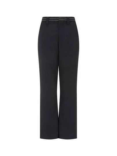 Double stitch side slit pants black 270171 - MARNI - BALAAN 1