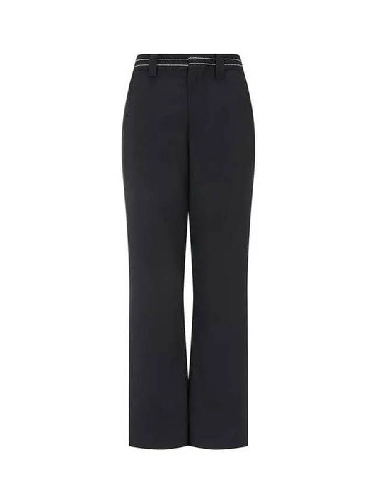 Double stitch side slit pants black 270171 - MARNI - BALAAN 1