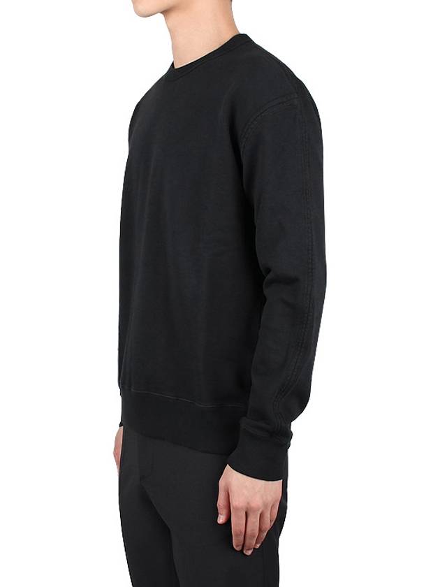 Men's Logo Patch Cotton Sweatshirt Black - TEN C - BALAAN 4