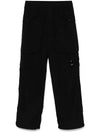 Flatt Nylon Loose Utility Straight Pants Black - CP COMPANY - BALAAN 2