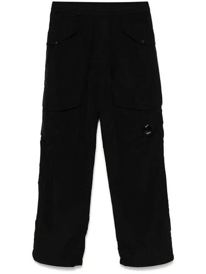 Flatt Nylon Loose Utility Straight Pants Black - CP COMPANY - BALAAN 2