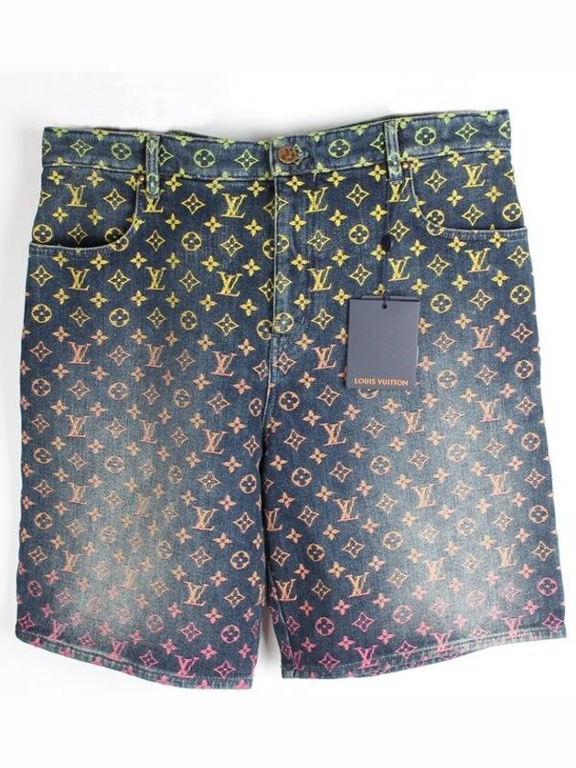 Denim Rainbow Monogram Shorts 34 - LOUIS VUITTON - BALAAN 1