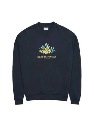 Drold Monsieur Fleur Sweatshirt SW107 CO001 NY - DROLE DE MONSIEUR - BALAAN 1