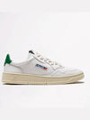 Medalist Green Tab Leather Low Top Sneakers White - AUTRY - BALAAN 2